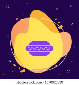 Hotdog abstract vector icon. Element of kitchen for mobile concept and web apps illustration. Thin flat icon for website design and development