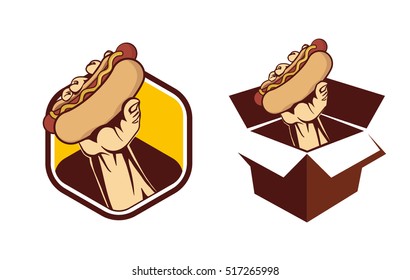 Hotdog Badges and logo templates