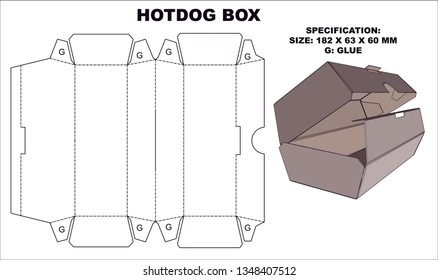 Hot Dog Box mit interessanten Formen.