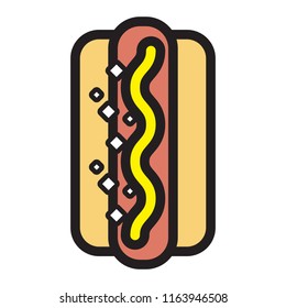Hotdog with Bun