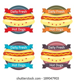 Hotdog Bun Label Set