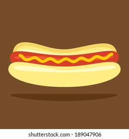 Hotdog Bun Vector Illustration