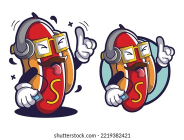 Hotdog Cartoon Character Mascot Characters