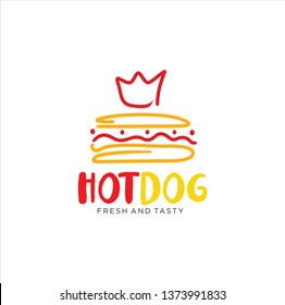 hotdog design with a simple concept