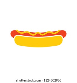 Hotdog Food Logo Icon Design