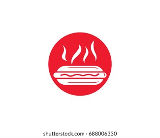 Hotdog grill icon vector illustration