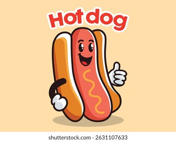 hotdog icon, for cafe, restaurant logo