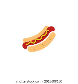 Hotdog icon design illustration template