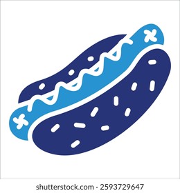 Hotdog Icon Element For Design