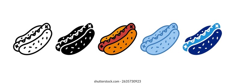 Hotdog Icon Element For Design