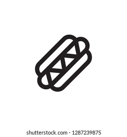 Hotdog icon , Fast Food Symbol