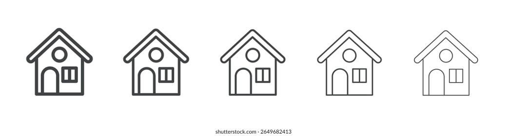 hotdog icon flat thin illustration symbol