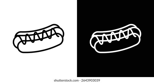Hotdog icon Graphic vector set for ui design