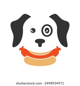Designvorlage für Hotdog-Symbol