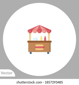 Hotdog icon sign vector,Symbol, logo illustration for web and mobile