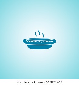 Hotdog icon vector