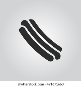 Hotdog icon vector