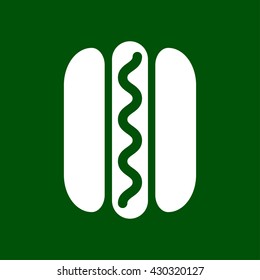 hotdog icon. hotdog vector illustration