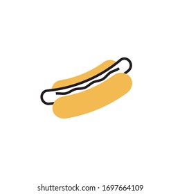 hotdog icon vector illustration modern style design. isolated on white background