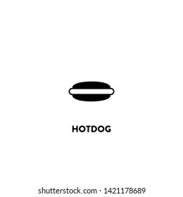 hotdog icon vector. hotdog sign on white background. hotdog icon for web and app