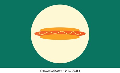 Hotdog Icon Vector for your banner