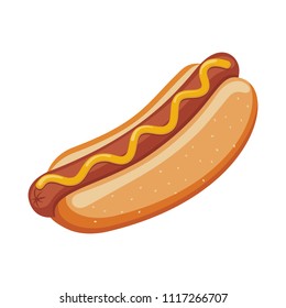 Hotdog illustration vector