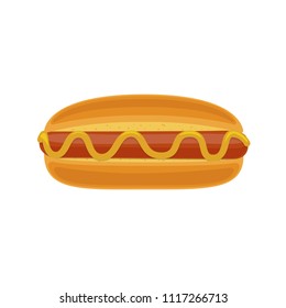 Hotdog illustration vector