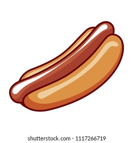 Hotdog illustration vector