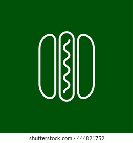 hotdog line icon