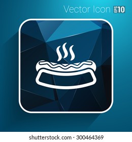 hotdog logo icon food symbol fastfood grill.