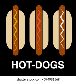 Hot-dog logo signboard