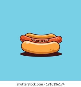 Hot dog und Mayonnaise Vektordesign