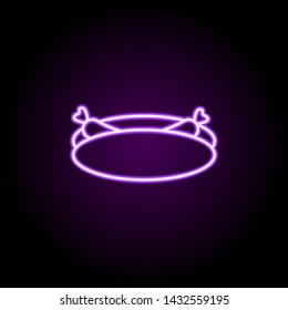 hotdog neon icon. Elements of web set. Simple icon for websites, web design, mobile app, info graphics