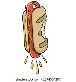 Hot-dog with a nice sausage