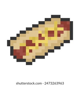 hot dog pixel art para proyectos y diseños digitales dinámicos.