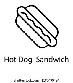 Hotdog sandwich  showing restaurant food 