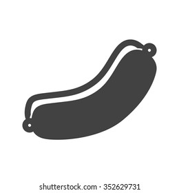 Hotdog, sausage, fries icon vector image. Can also be used for food iconset. Suitable for use on web apps, mobile apps and print media