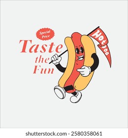 Hotdog, suitable for t-shirts etc.