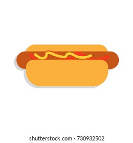 Hotdog. Vector
