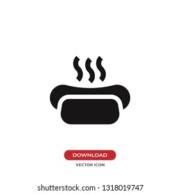 Hot-dog vector icon