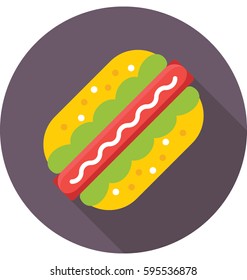 Hotdog Vector Icon 