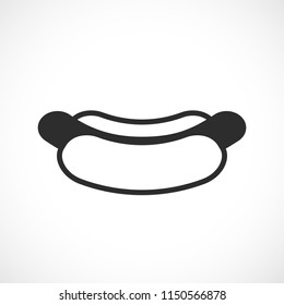 Hotdog vector icon illustration isolated on white background