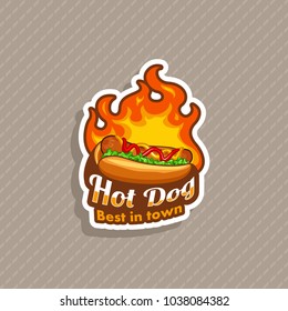 Hotdog vector illustration