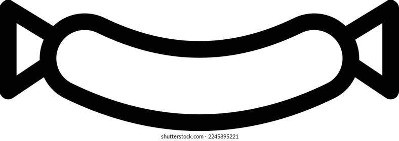 hotdog Vector illustration on a transparent background. Premium quality symmbols. Thin line vector icons for concept and graphic design.
