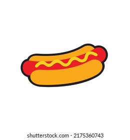 Hotdog Vector Logo Design Template