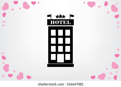 Hotel 3 star icon vector illustration eps10.