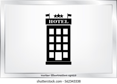 Hotel 3 star icon vector illustration eps10.