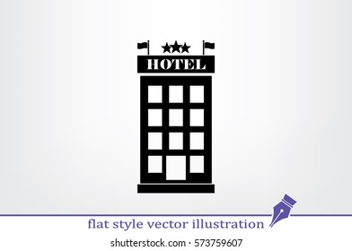 Hotel 3 star icon vector illustration eps10.