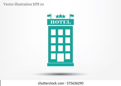 Hotel 3 star icon vector illustration.