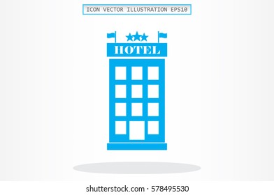 Hotel 3 star icon vector illustration.